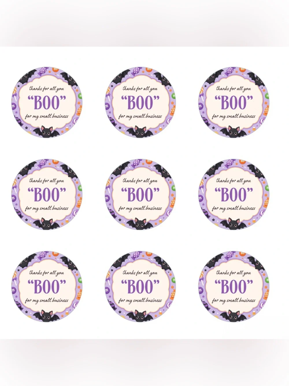Fall Themed Package Stickers (24CT)